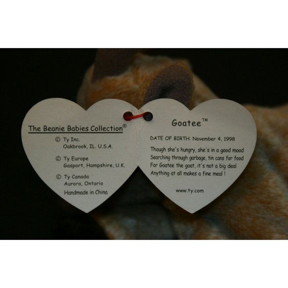 TY Beanie Baby Goatee Goat 1999 retired 4235 brown - Picture 6 of 10